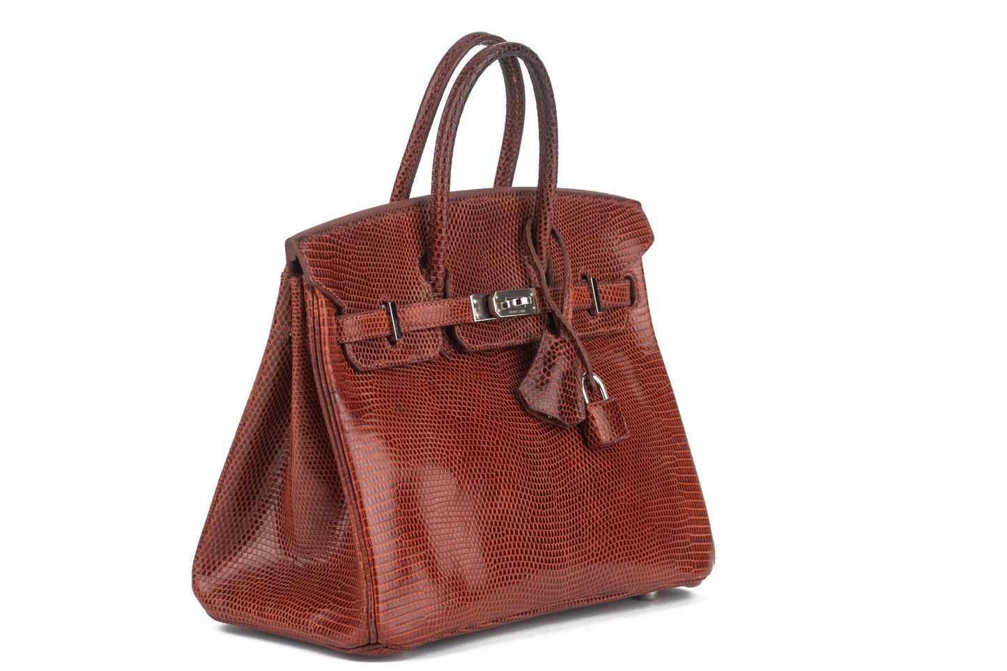 Hermes Birkin 25 Brique Lizard Palladium