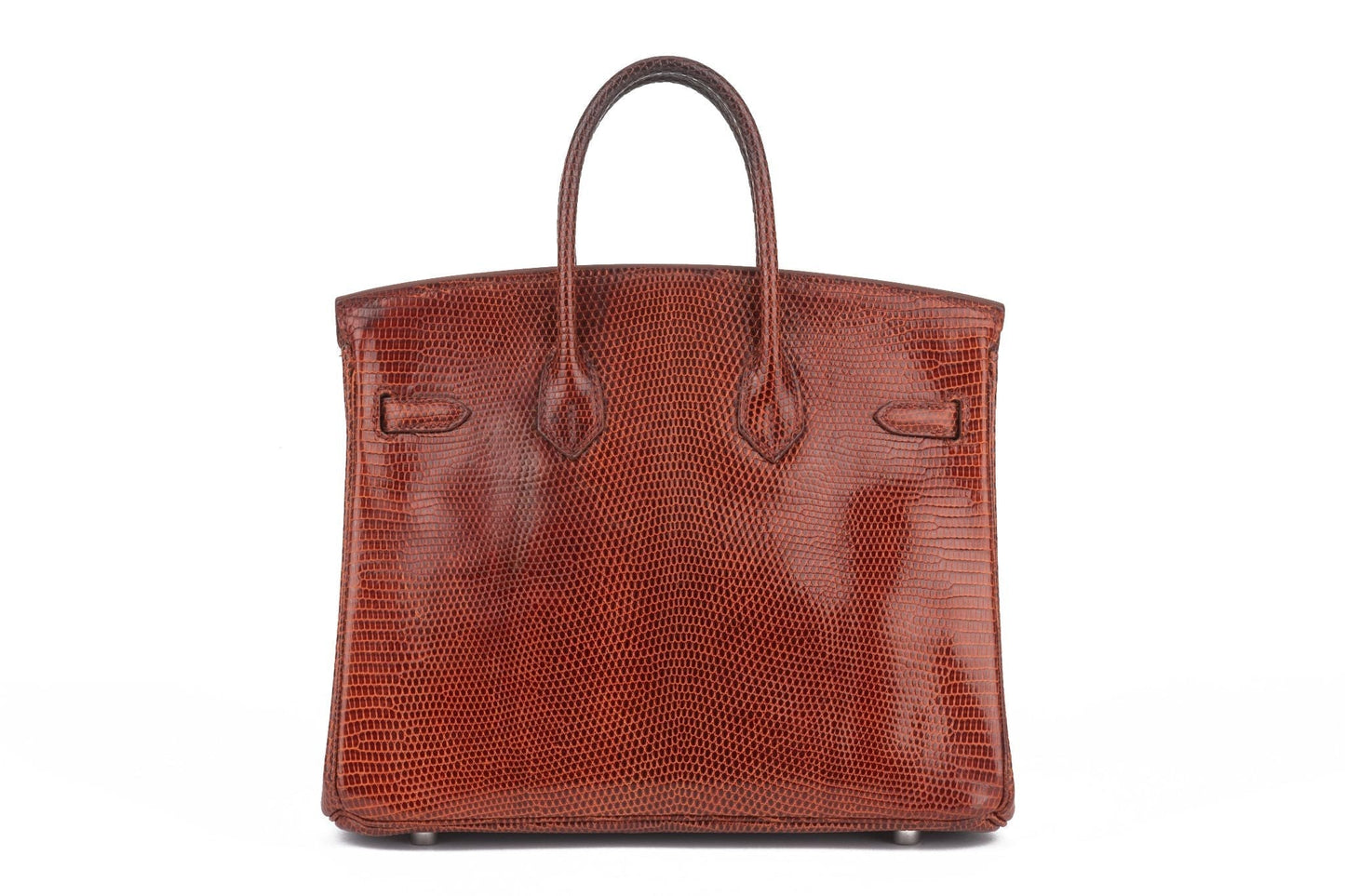 Hermes Birkin 25 Brique Lizard Palladium