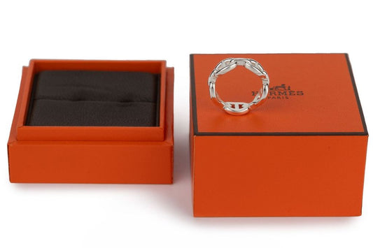 Hermes New Chaine D'Ancre Sterling Ring