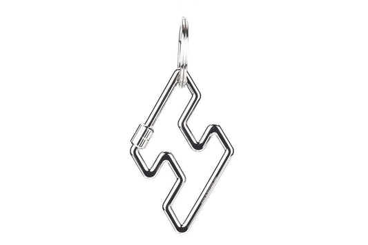 Hermes Steel H Keychain New In Box