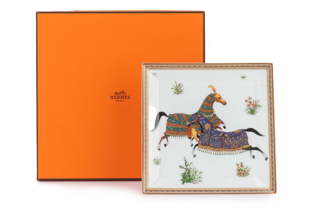 Hermes Cheval d'Orient Square Dish