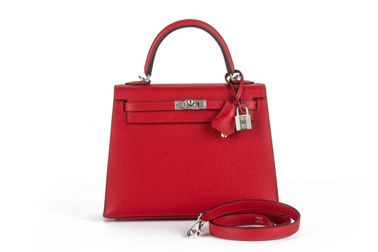 Hermes Kelly Sellier Verso Rouge Piment