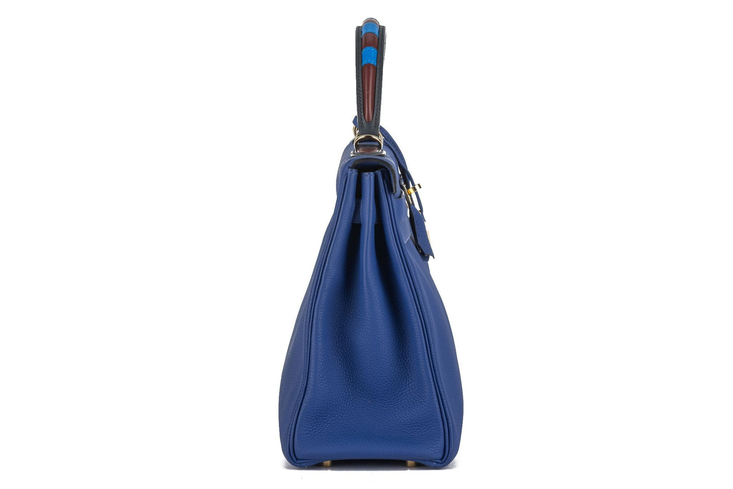 Hermes Kelly 32 Au Trot Electric Blue