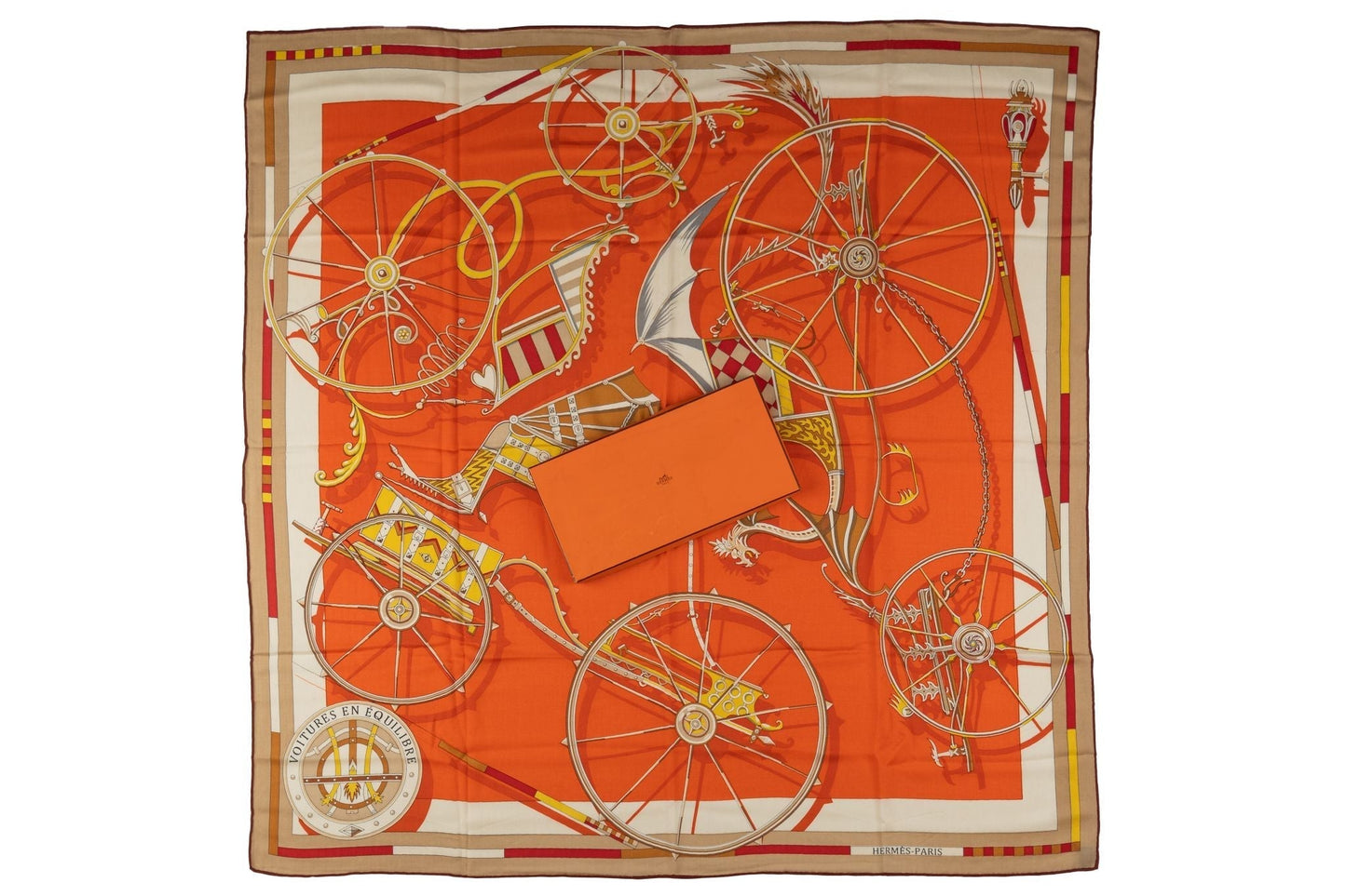 Hermes "Voitures En Equilibre" Scarf