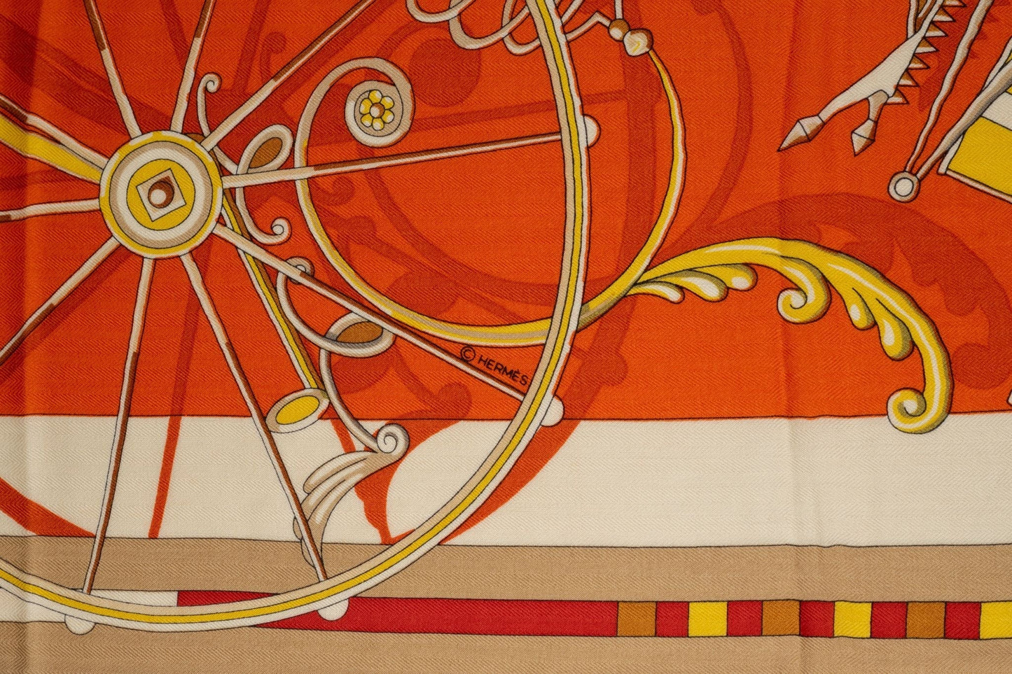 Hermes "Voitures En Equilibre" Scarf