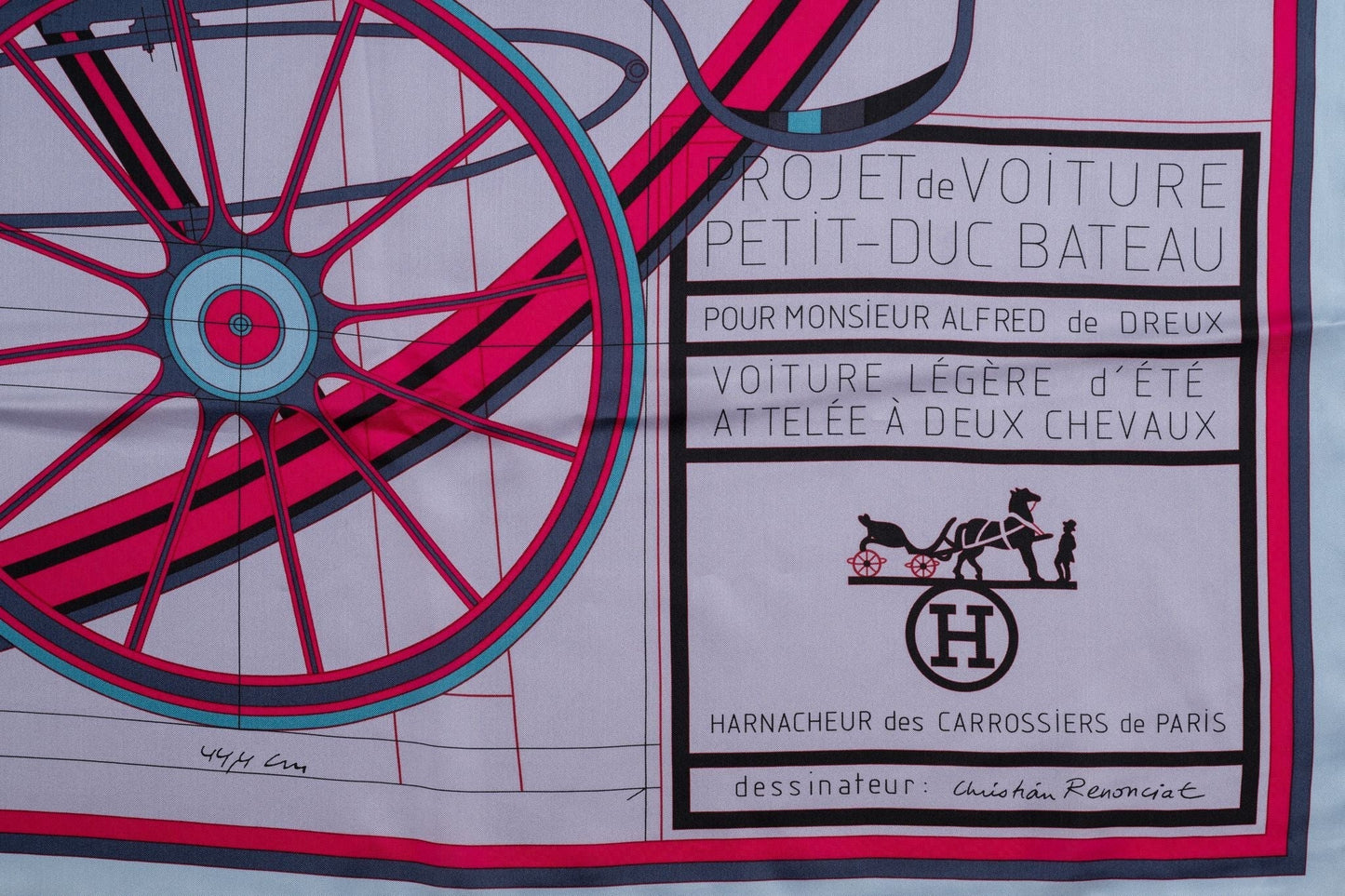 Hermes Scarf "Petit Duc" horse carriage