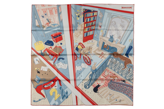 Hermes âœMystère au 24âœ Silk Scarf