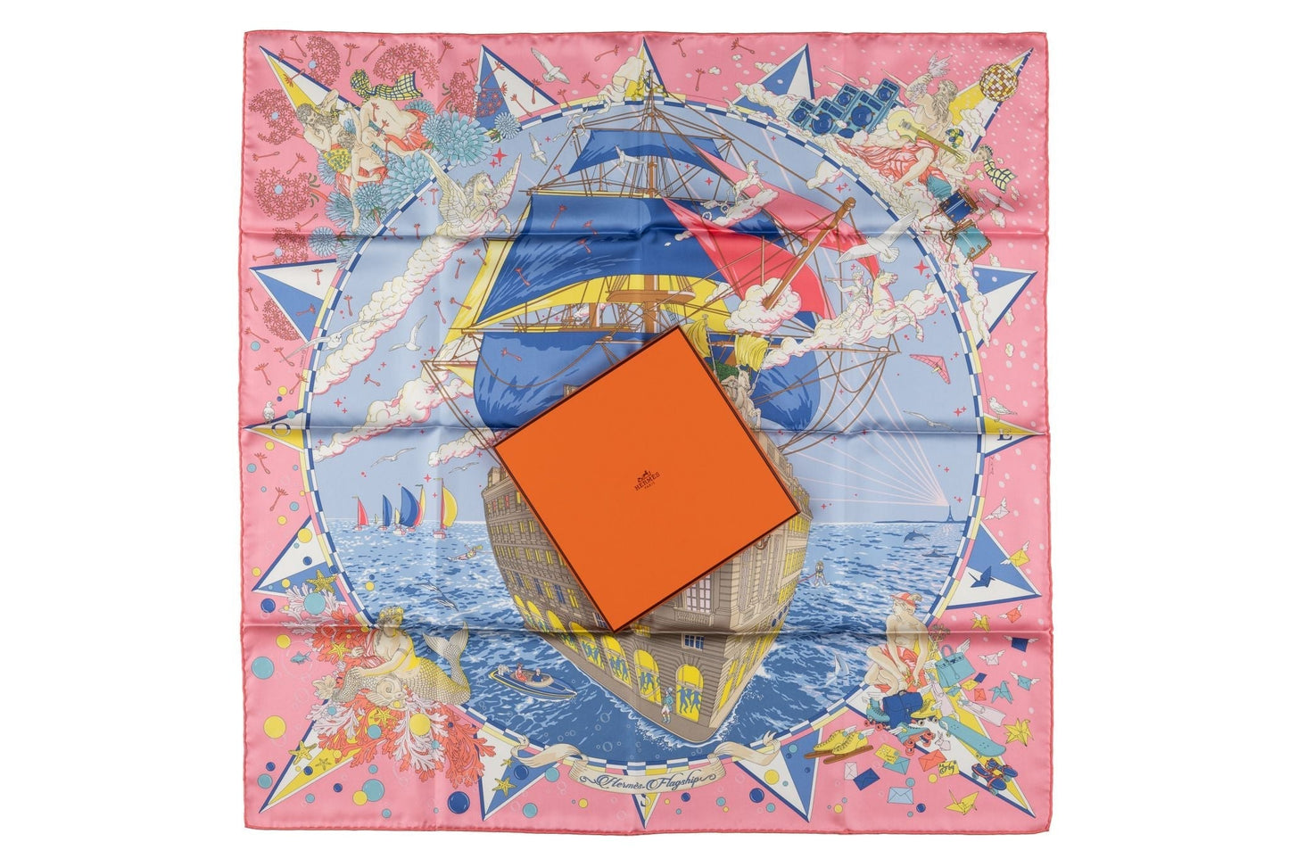Hermes New âœFlagshipâœ Silk Scarf