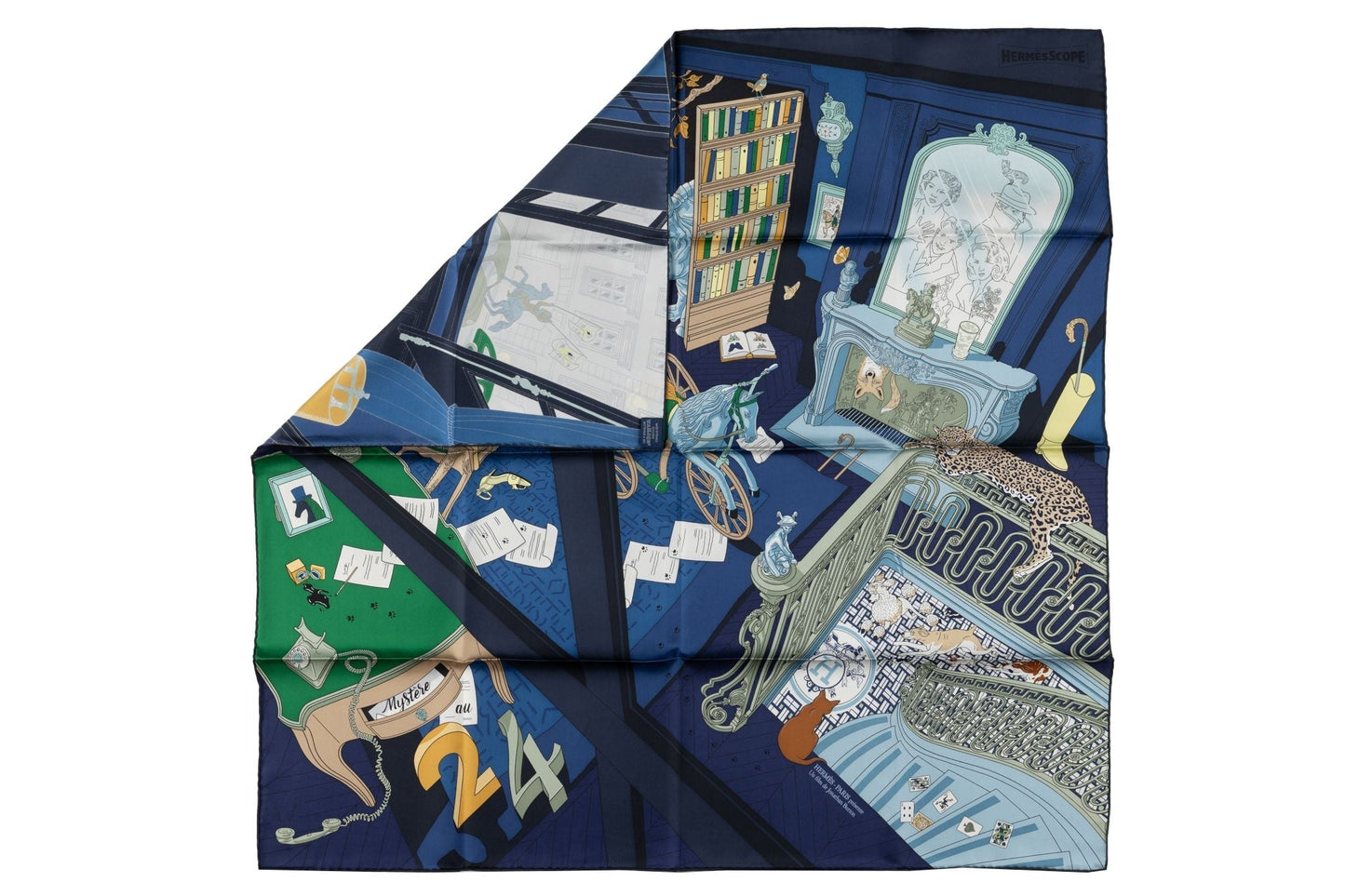 Hermes New  âœMystère au 24âœ Silk Scarf