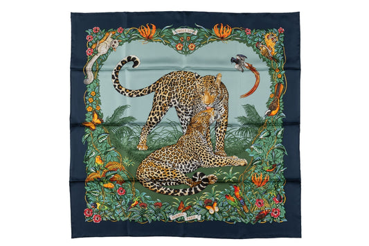 Hermes âœJungle Love" Silk Scarf