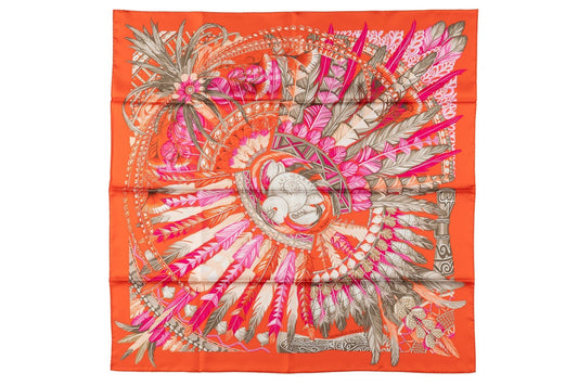 Hermes âœOrange Dance Pacifiqueâœ Scarf