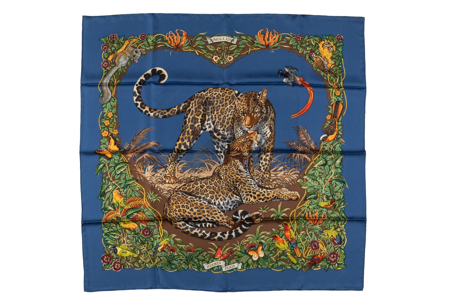 Hermes âœJungle Loveâœ Silk Scarf Dallet