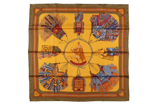 Hermes âœCuirs du Desertâœ Silk Scarf