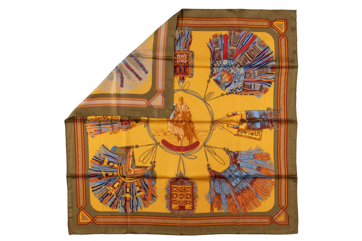 Hermes âœCuirs du Desertâœ Silk Scarf