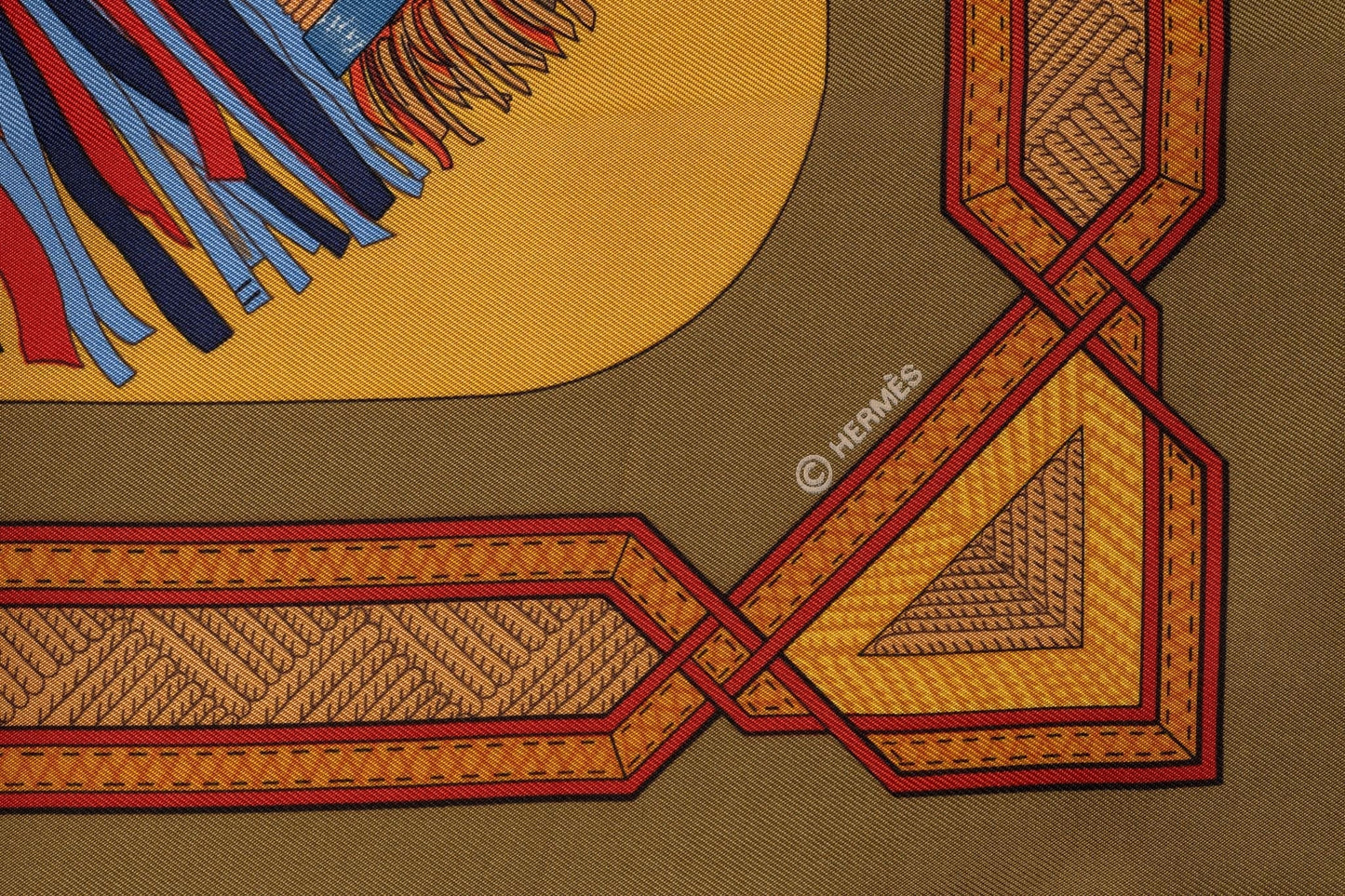 Hermes âœCuirs du Desertâœ Silk Scarf