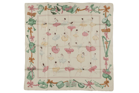 Hermes "La Danse" Rare Silk Scarf