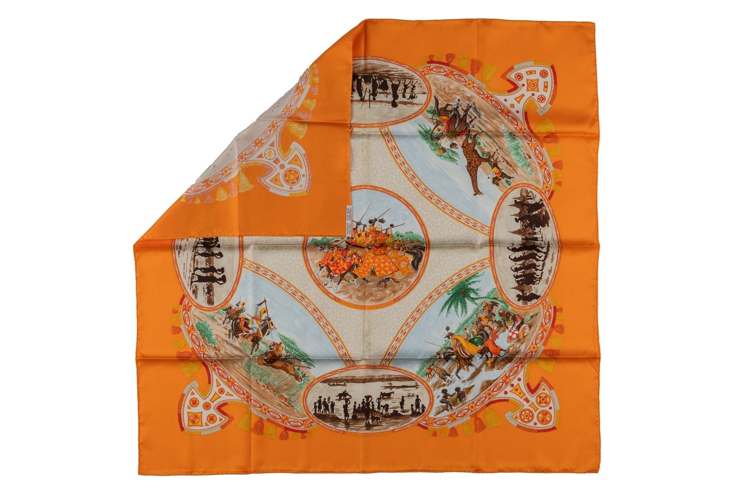 Hermes âœCavaliers Peulsâœ Silk Scarf