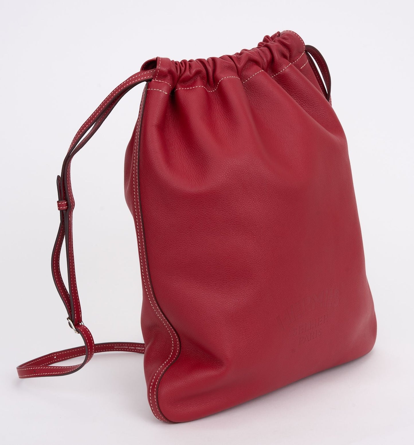 Hermes Bridado Red Backpack