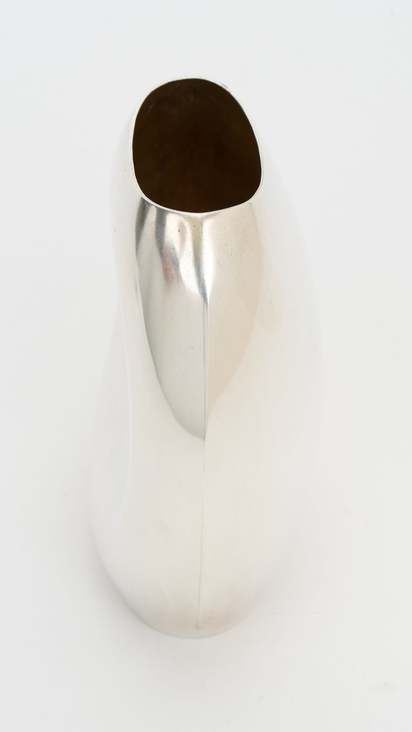 Hermes Small Silver Plate Metal Vase