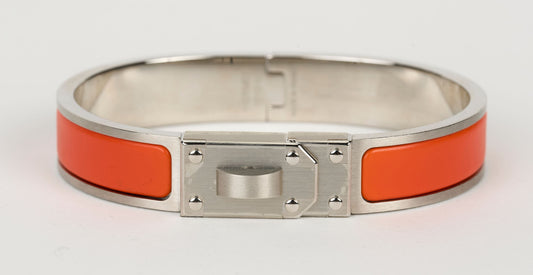 Hermes Mini Orange Clic Kelly Bracelet
