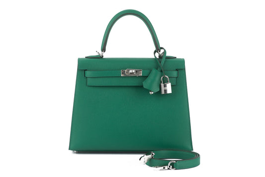 Hermes Epsom Kelly Sellier 25 Vert Jade