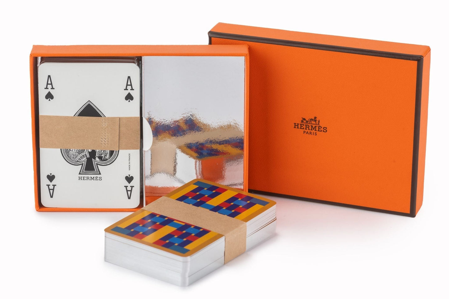 Hermes "H" Tissage Playing Cards New