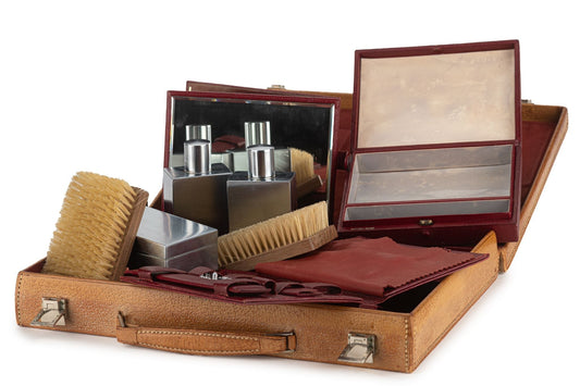 Hermes Caramel Toiletry Travel Case