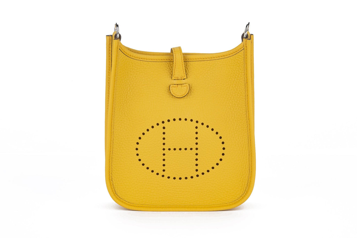 Hermes Mini Evelyne Bag Jaune Ambre NIB