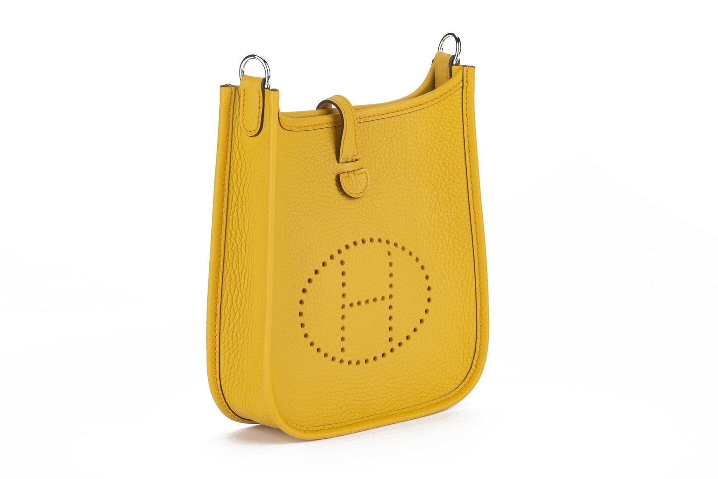 Hermes Mini Evelyne Bag Jaune Ambre NIB