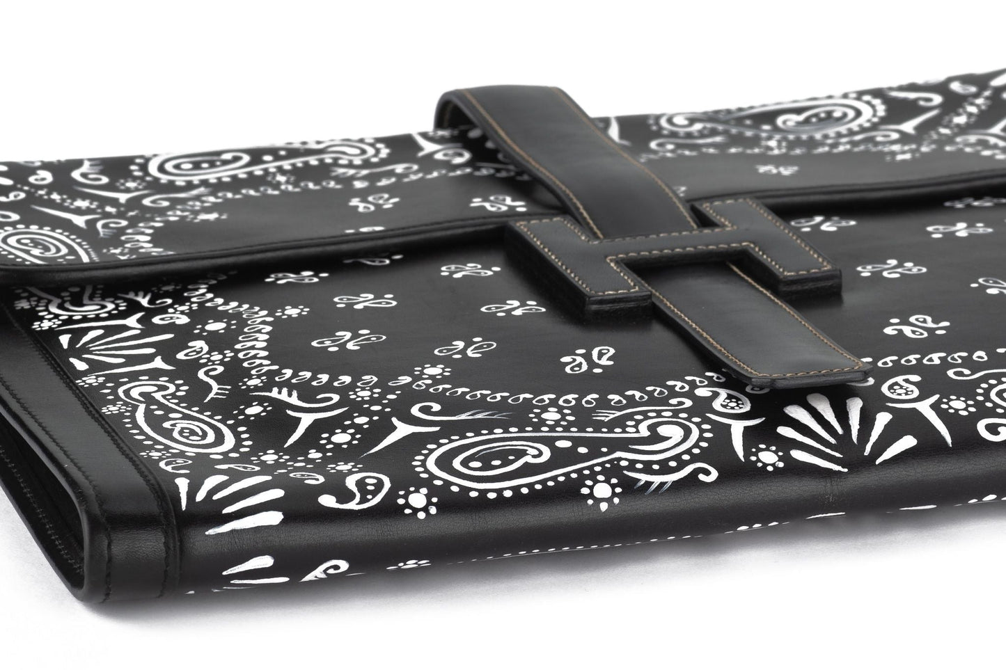 Hermes Black Box Jige Clutch Bandana Bag