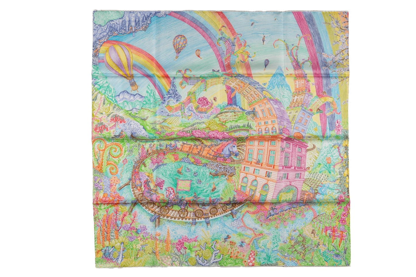 Hermes "Les Folies du Faubourg" Scarf NB