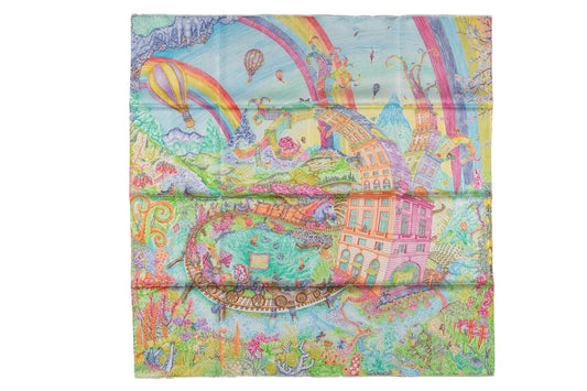 Hermes "Les Folies du Faubourg" Scarf NB