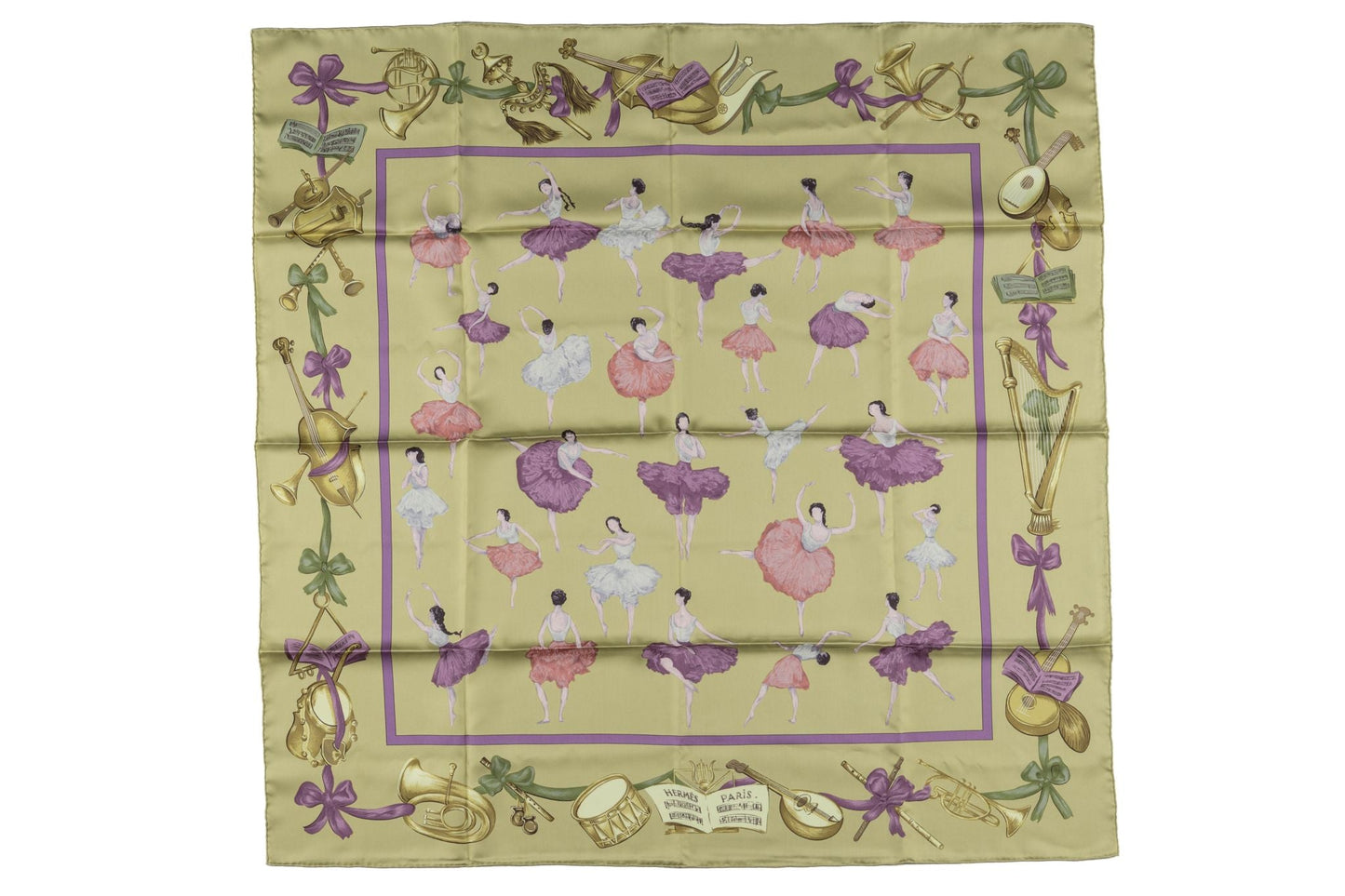 Hermes âœLa Danseâ? Rare Silk Scarf