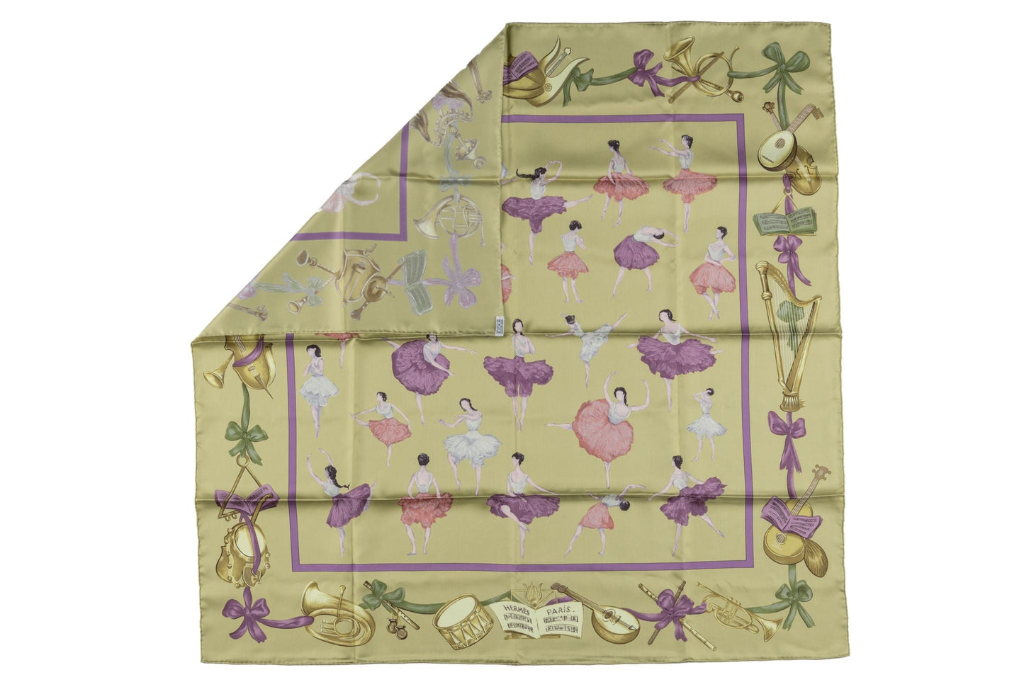 Hermes âœLa Danseâ? Rare Silk Scarf