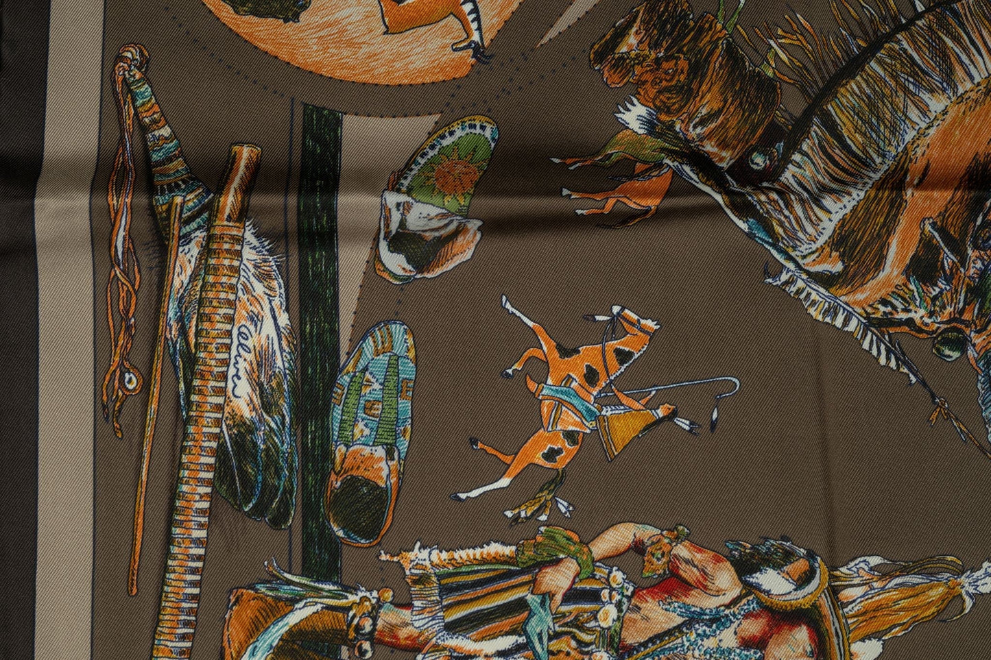 Hermes "Les Danses Des Indiens" Scarf