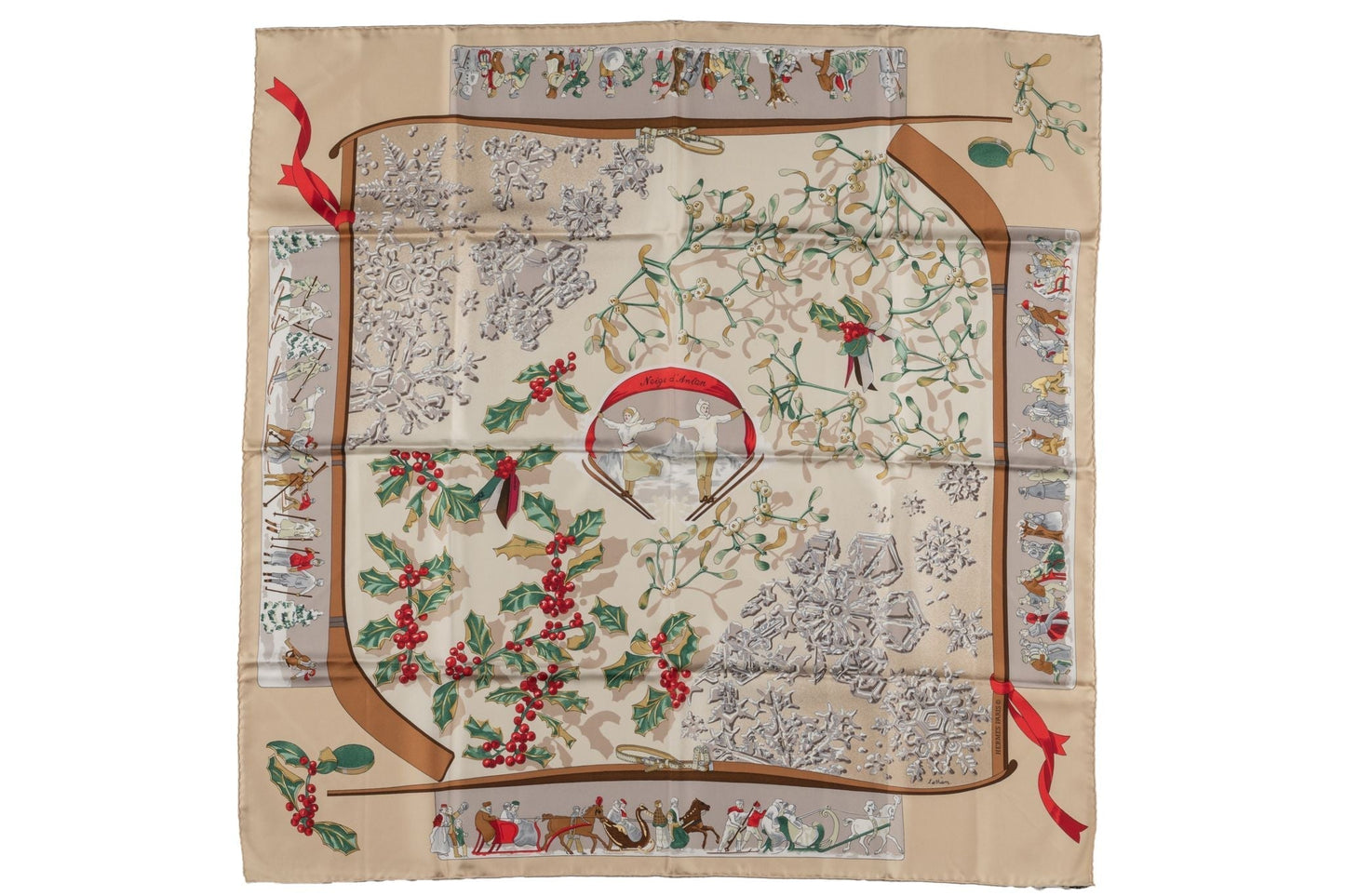 Hermes "Neige d' Antan" Silk Scarf