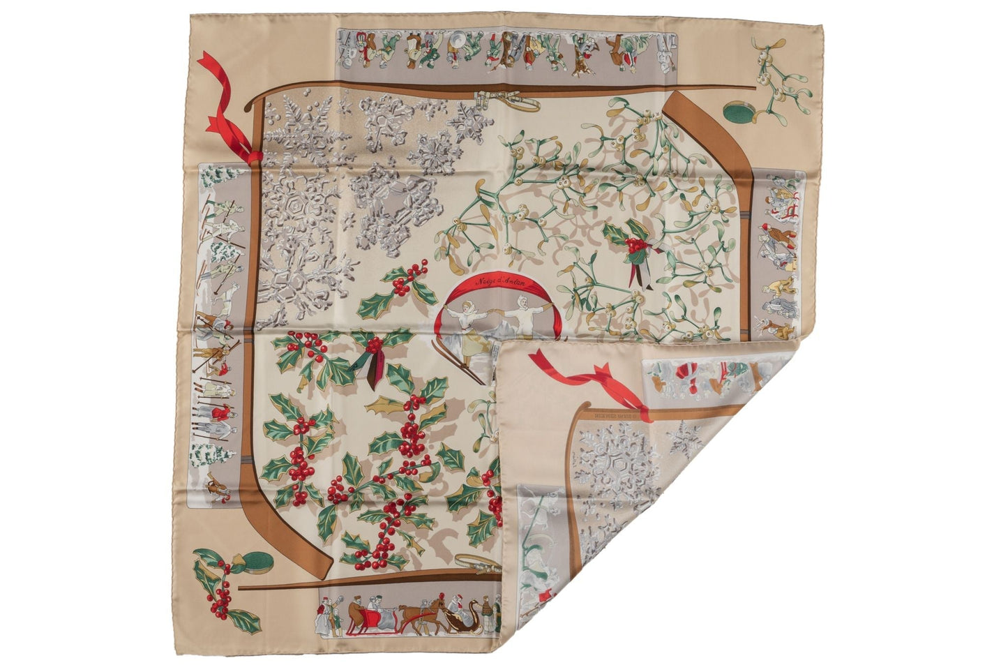Hermes "Neige d' Antan" Silk Scarf