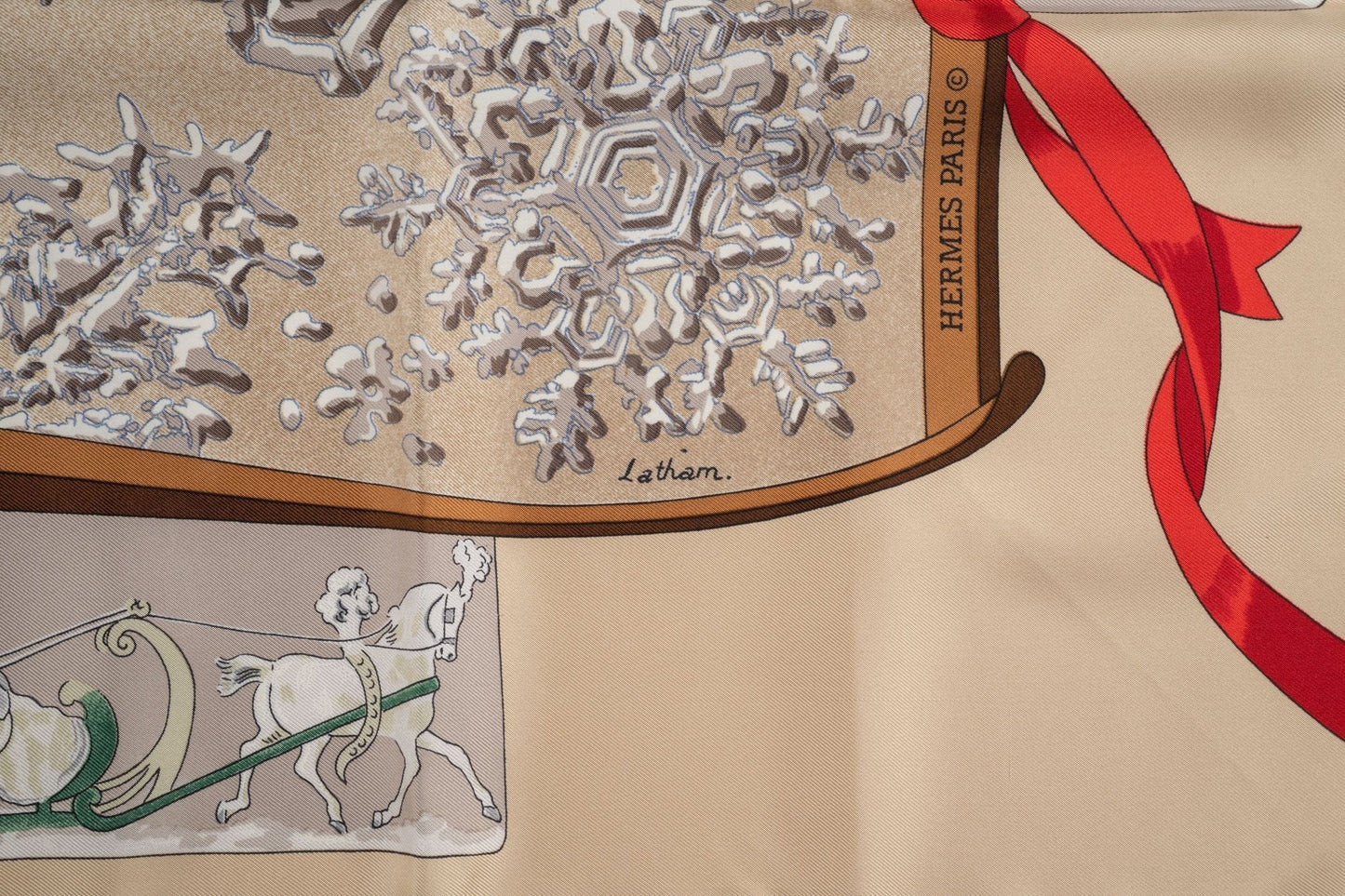 Hermes "Neige d' Antan" Silk Scarf