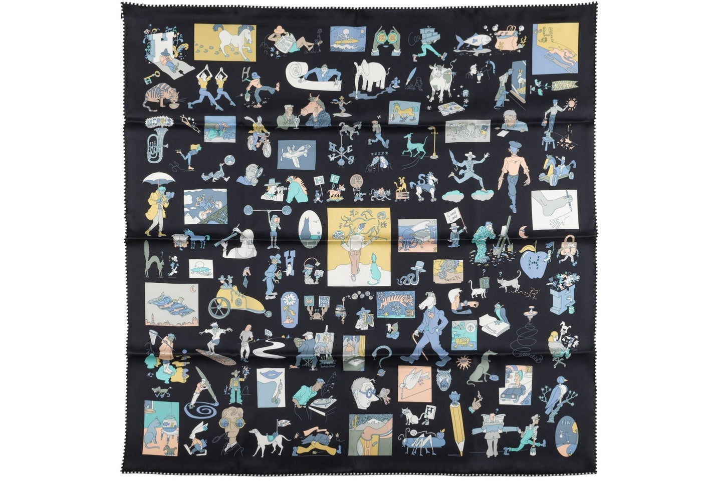 Hermes NIB "Carre Libre" Scarf 70