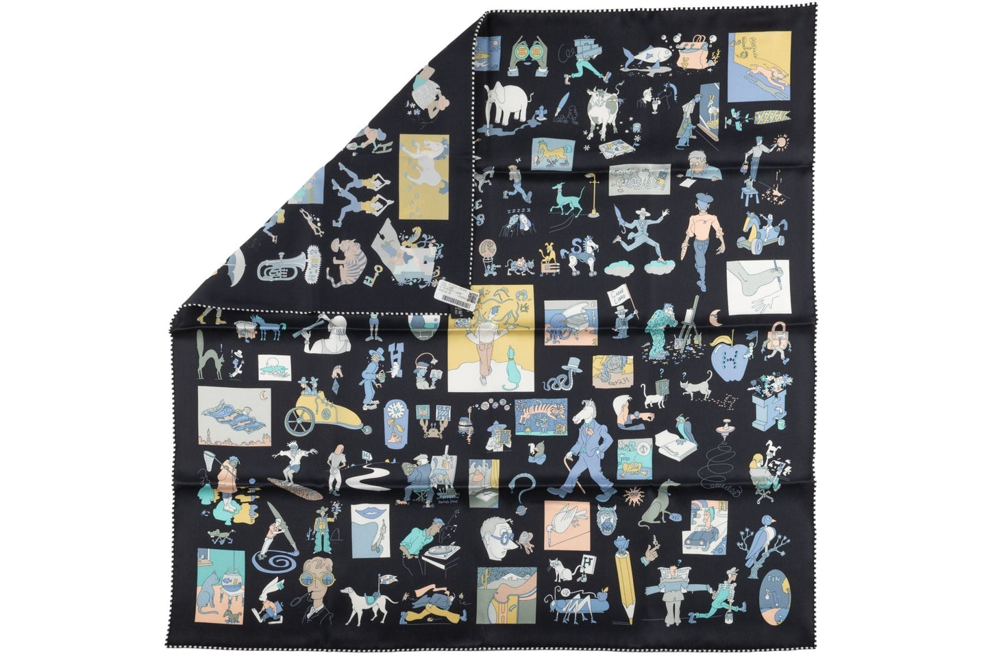 Hermes NIB "Carre Libre" Scarf 70