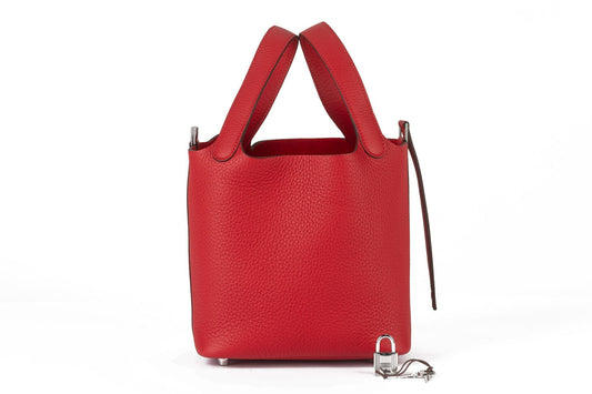 Hermes Picotin Lock Tote Rouge Radieux
