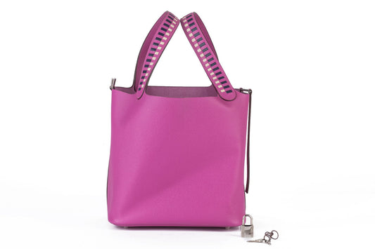 Hermes Tressage De Cuir Picotin Lock 22