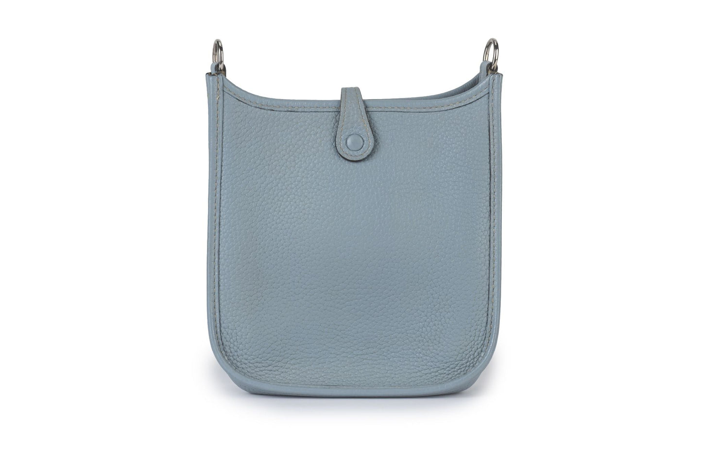 Hermes Blue Lin Mini Evelyne Cross Bag
