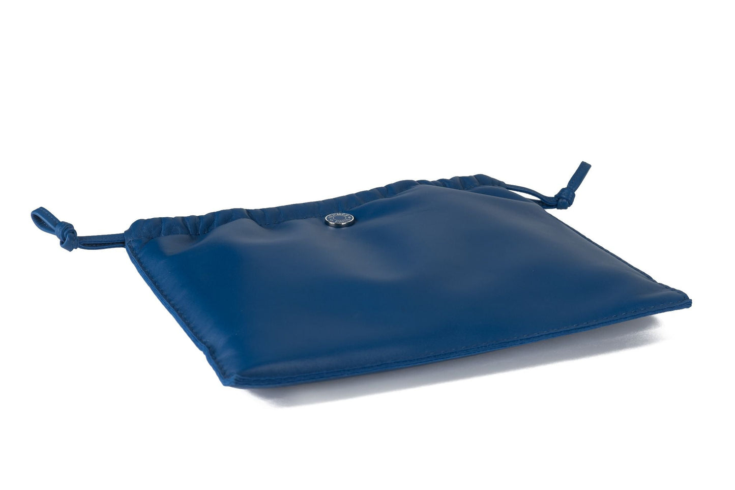 Hermes New In Box Pilo Pouch in Blue