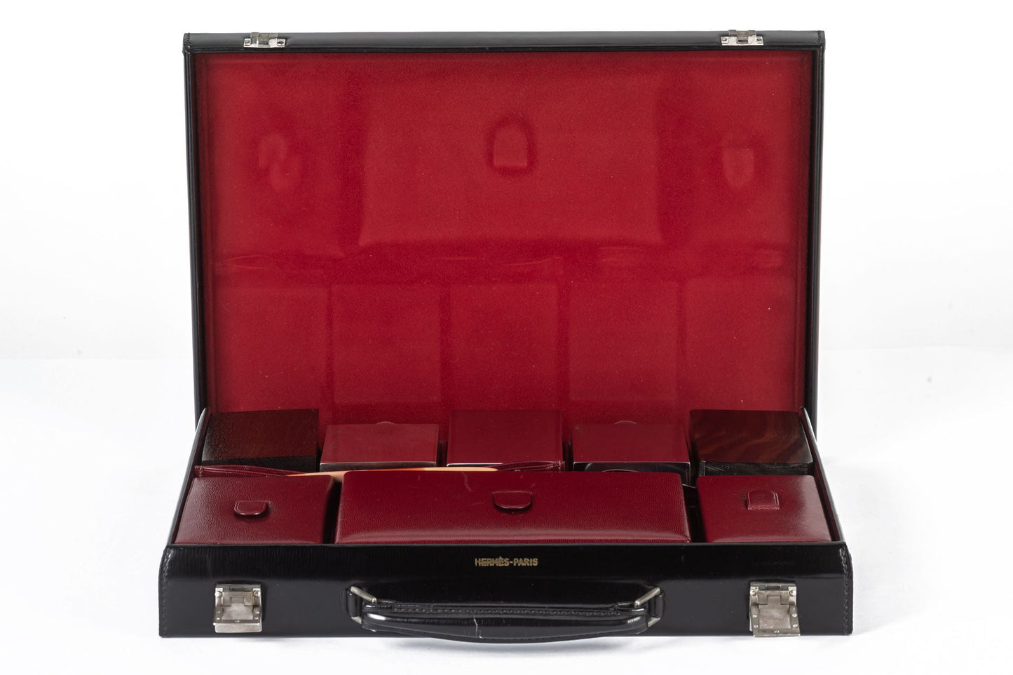 Hermes Vintage Vanity Case in Burgundy