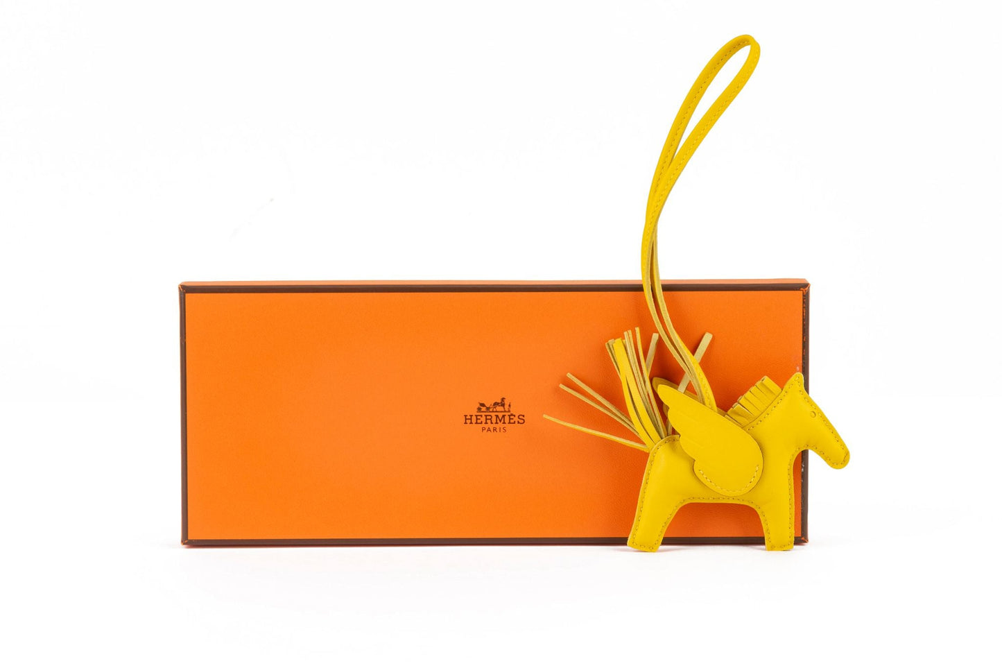 Hermes NIB Pegase Jaune Rodeo Charm