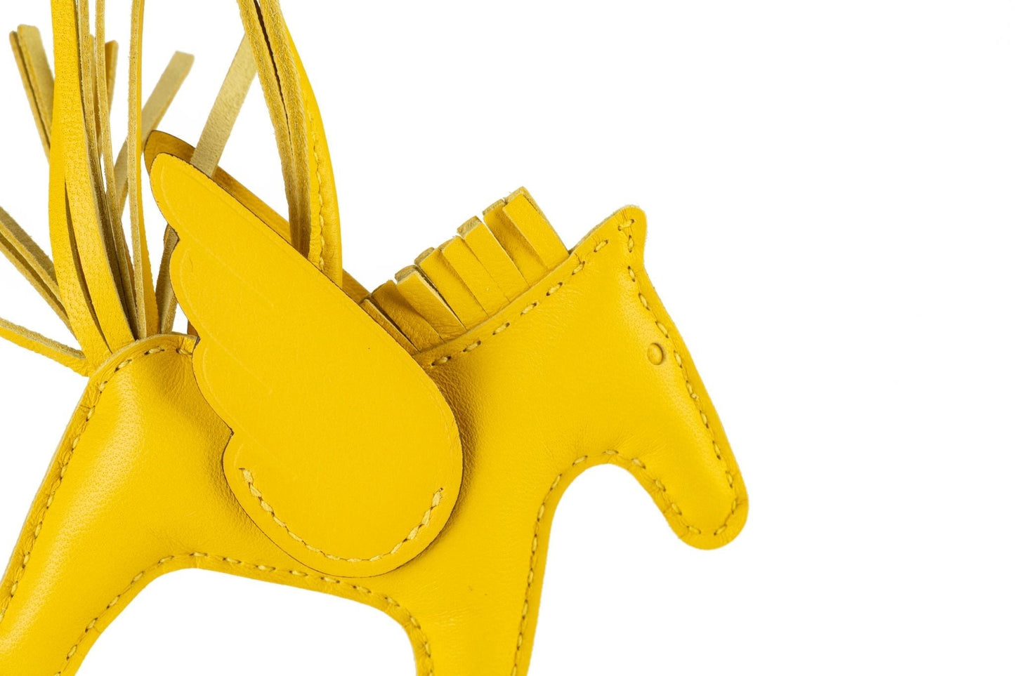 Hermes NIB Pegase Jaune Rodeo Charm