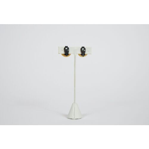 Hermes Horn Cornucopia Clip Earrings