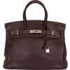 Hermes Birkin 35 Brown Fjord Palladium