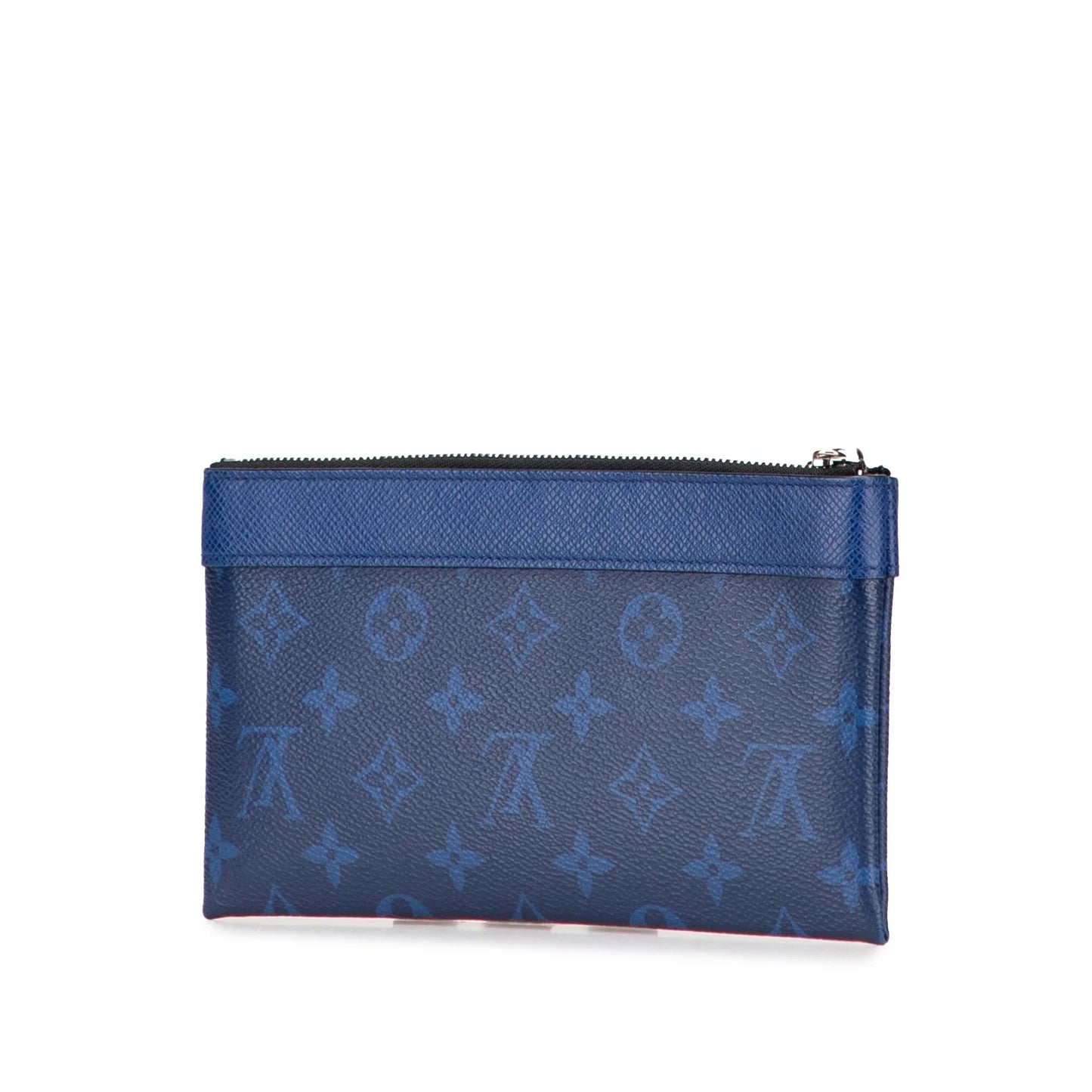 Blue Louis Vuitton Monogram Taigarama Pochette Discovery PM Clutch Bag